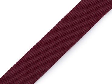 Gurtband Uni 30 mm Bordeaux